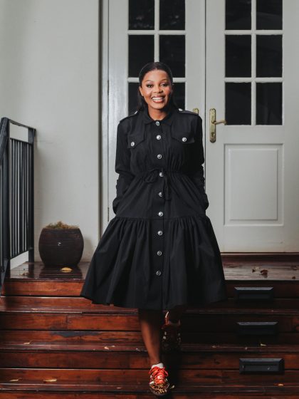 BlackTrench dress